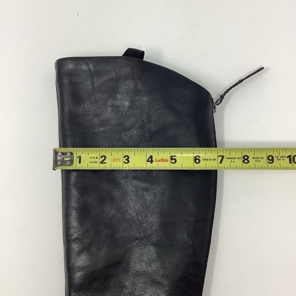 Franco Sarto Meyer Black Tall Riding Boots 7W NEW Leather - Picture 15 of 16